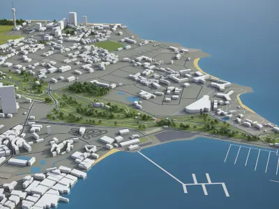 Pattaya  Low-poly 3D model