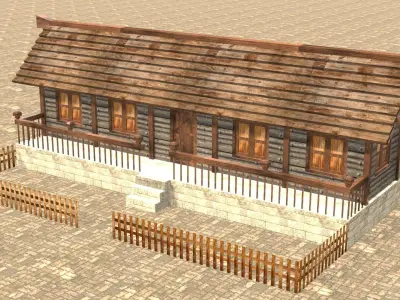 Medieval house thirteen 9 Low-poly 3D model