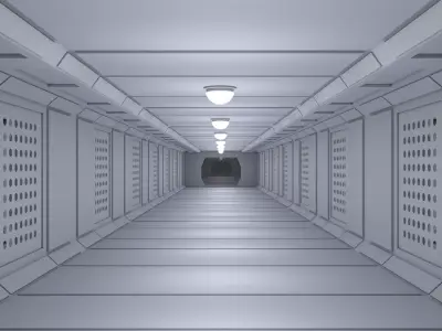 Sci Fi Interior 3D model
