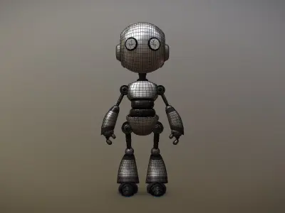 Stupid Robot Low-poly 3D model