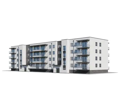 Apartment house 1 3D model