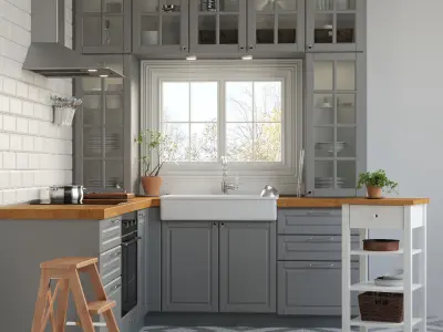 Kitchen IKEA METOD 3D model