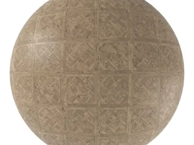 Parquet - Laminate - Wooden floor 4 in 1 3D model 13