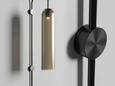 float wall sconce light 3D model