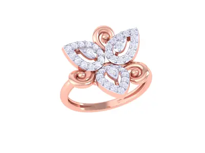 Women Ring  Render 3dm STL OBJ FBX Details 3D print model 202