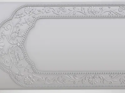 bookbinding ornately carved door handle 3D print model