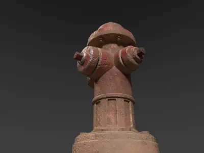 Street Hydrant 3D model