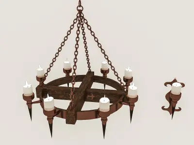 3D model 3D Contemporary Ceiling Light