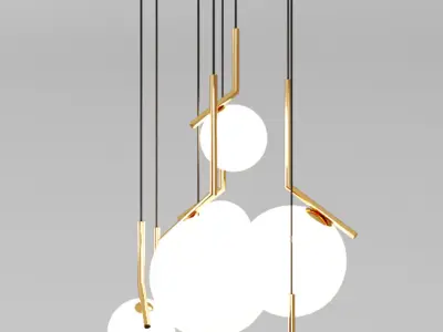 Chandeliers IC and Bolle 3D model