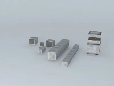 ventilation asset set Free 3D model