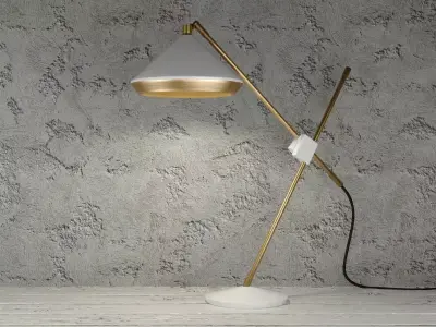 Shear Table Lamp 3D model