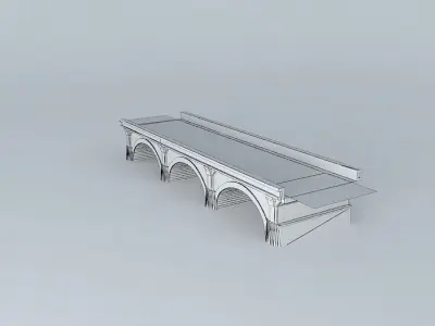 The bridge over Clain Free 3D model