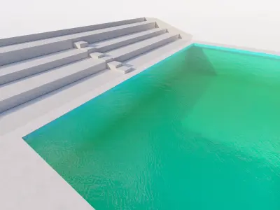 Swimming pool-stadium pool 3D model
