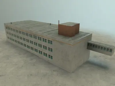 EDDB Building 1 Low-poly 3D model