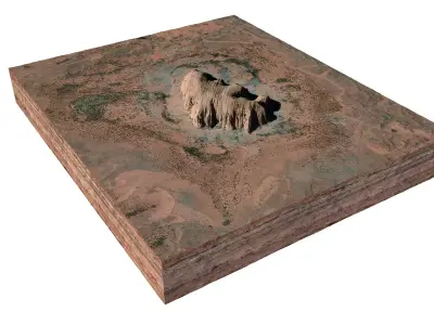 Ayers Rock Uluru Mountains Australia 3D model