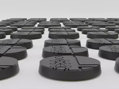 Cyber Lord Bases  3D print model