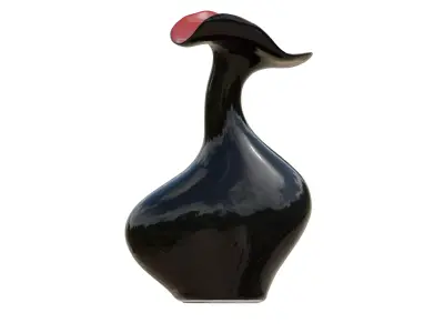 Black Ceramic Vase Free 3D model