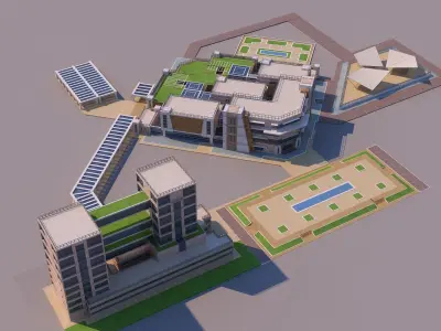 0146 - Research Center Building 3D model