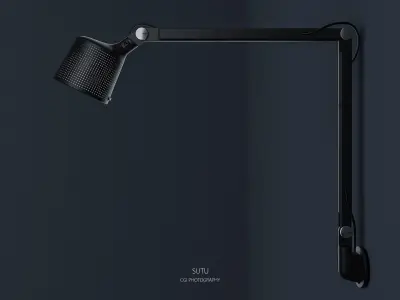 Light Wall Lamp Bedroom Black Concise Furniture  Living Modern 3D model