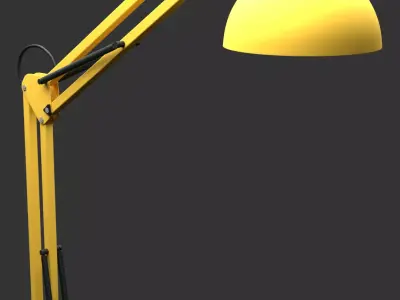 Industrial Lamp 3D model 8