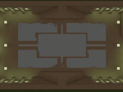 Primitive Underground Building Free 3D model