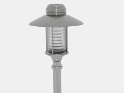  Garden Light Futura  Low-poly 3D model