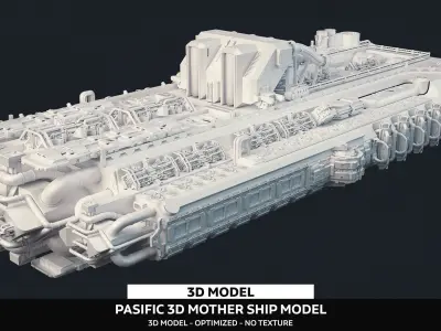 Pasific TR 23 Spaceship 3D Model 3D model