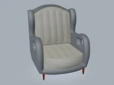 Two holes armchair 3D model