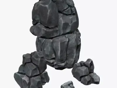 Rocks group of 3D model