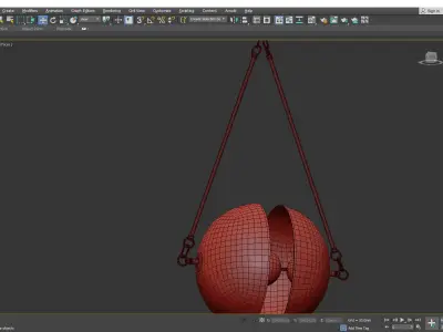 CORE chandelier Low-poly 3D model