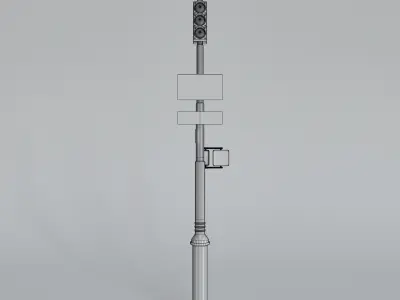 Traffic Light - Traffic Signal Low-poly 3D model