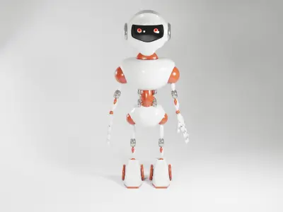 Random Dynamics Humanoid Robot 3D Model Low-poly 3D model