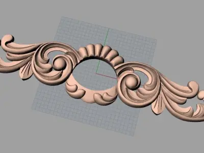 Artcam Aspire 3D relief models STL Files used for CNC E581 3D model