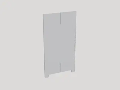 Basic Poster Board - Geometry Only No Textures No Materials 3D model