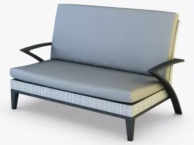 Rexus sofa white 3D model