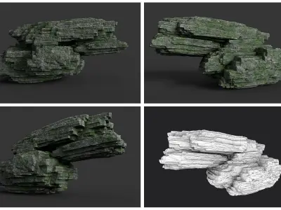 Rock Collection 008 3D Model Pack