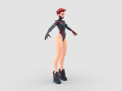 Cyberpunk Cyborg Eve 3D model