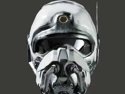 SciFi Helmet ver3 Low-poly 3D model