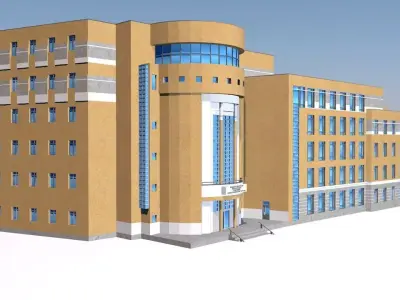 Shop center 3D model