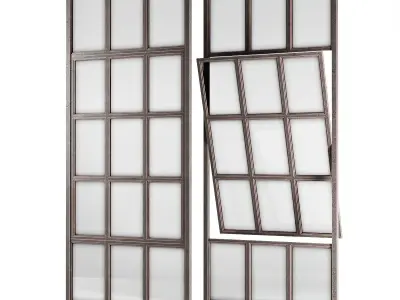 Loft windows Low-poly 3D model purchase