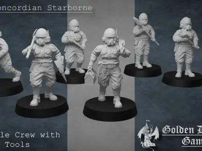 Starborne Vehicle Crew 3D print model