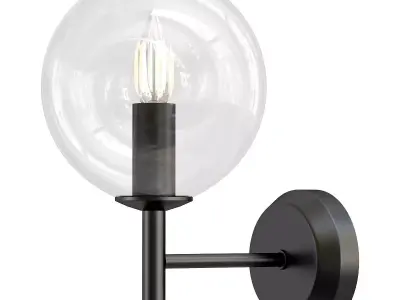 bra-st-luce-rosello-sl424-401-01 glass globe wall sconce 3D model