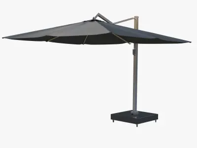 Parasols Icon Outdoor Umbrella 3D model
