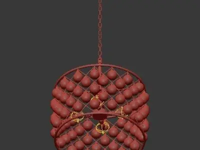 pencer Hoop Chandelier  3D model