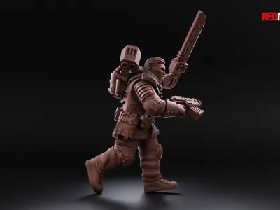 Airborne Division - Officer of the Imperial Force 3D print model
