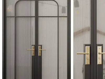 Entrance door set7 3D model