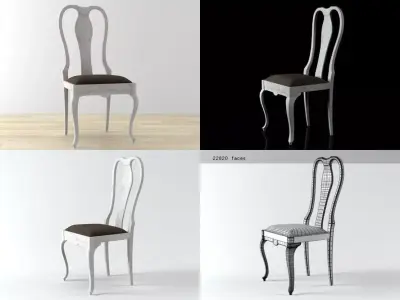 Country Chic chair 3D model