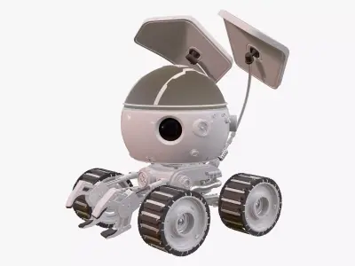 Sci-Fi Spherical Exploration Rover M1 3D model