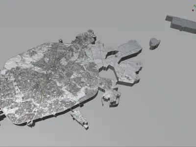 Minsk City Belarus 3D model purchase