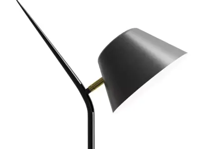 Mysti Floor Lamp Black 3D model